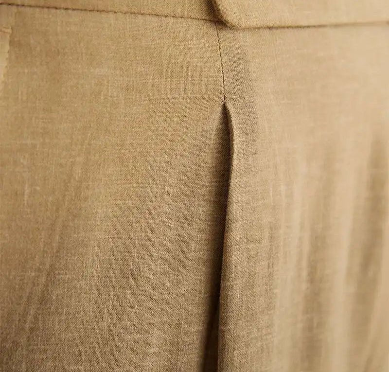 Pantalón Lyocell de algodón high-waist elegant