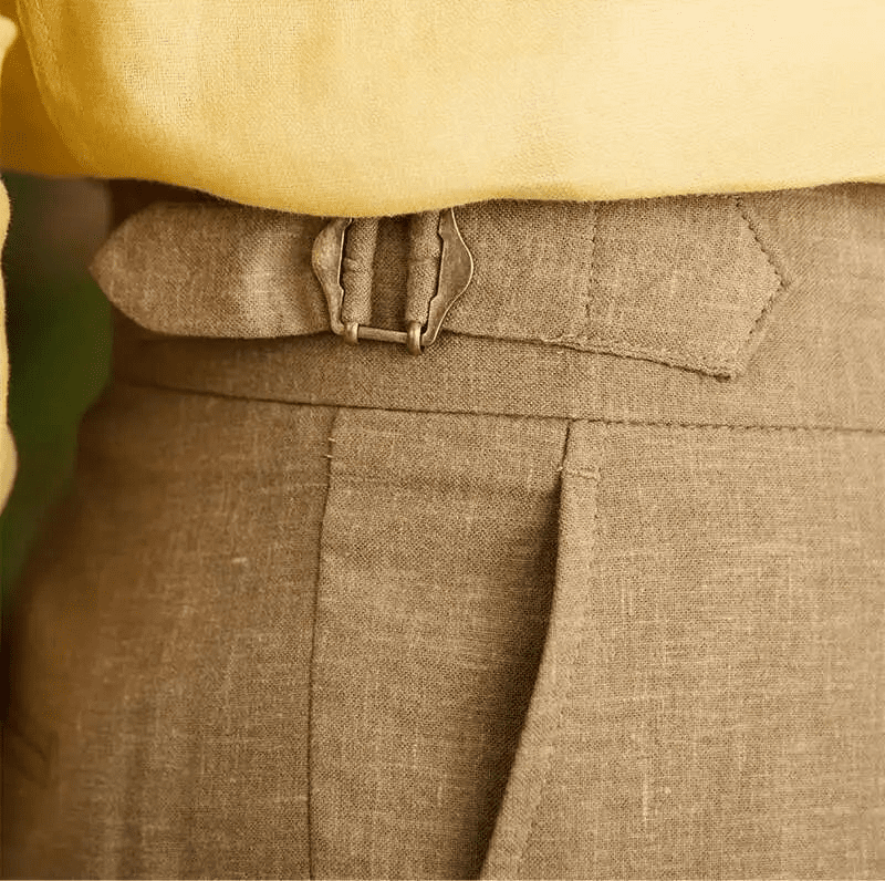 Pantalón Lyocell de algodón high-waist elegant