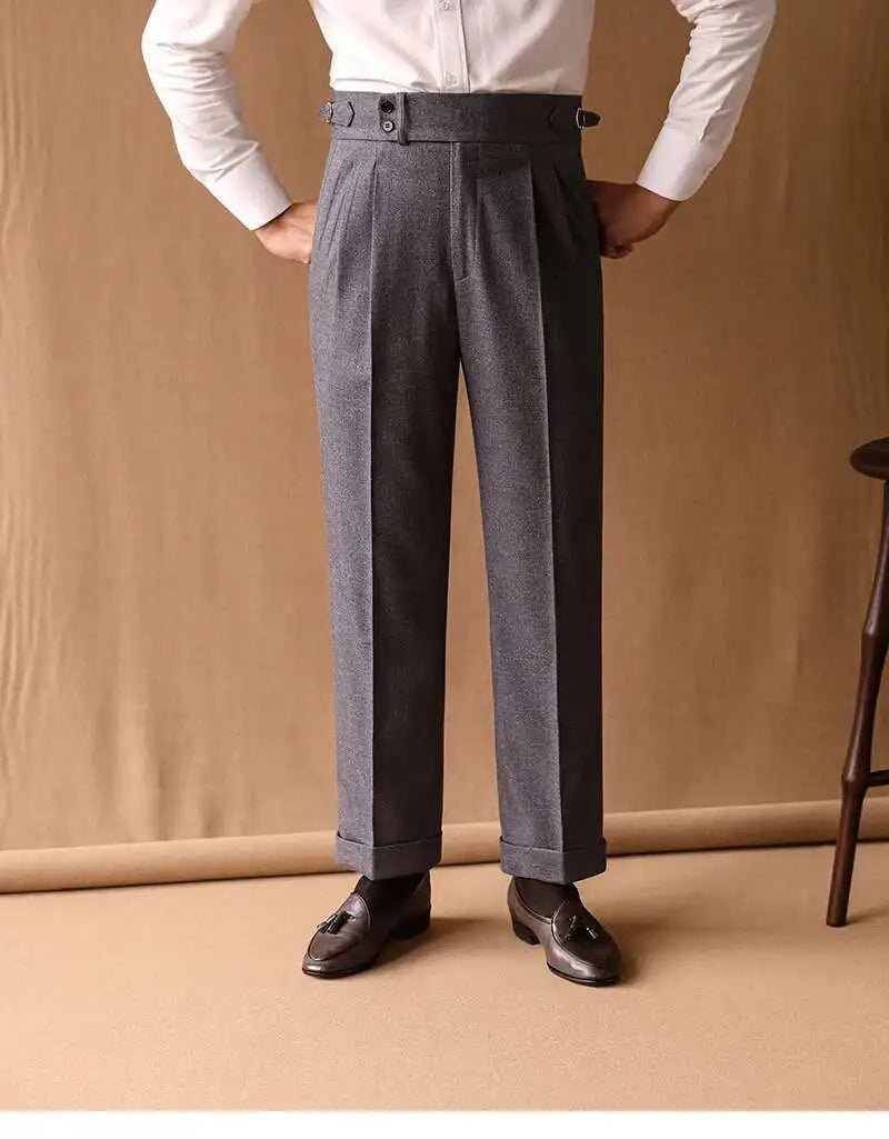 Naples retro straight trousers