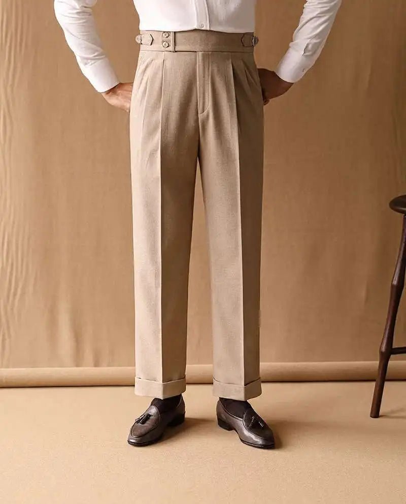 Naples retro straight trousers