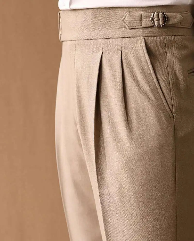 Naples retro straight trousers