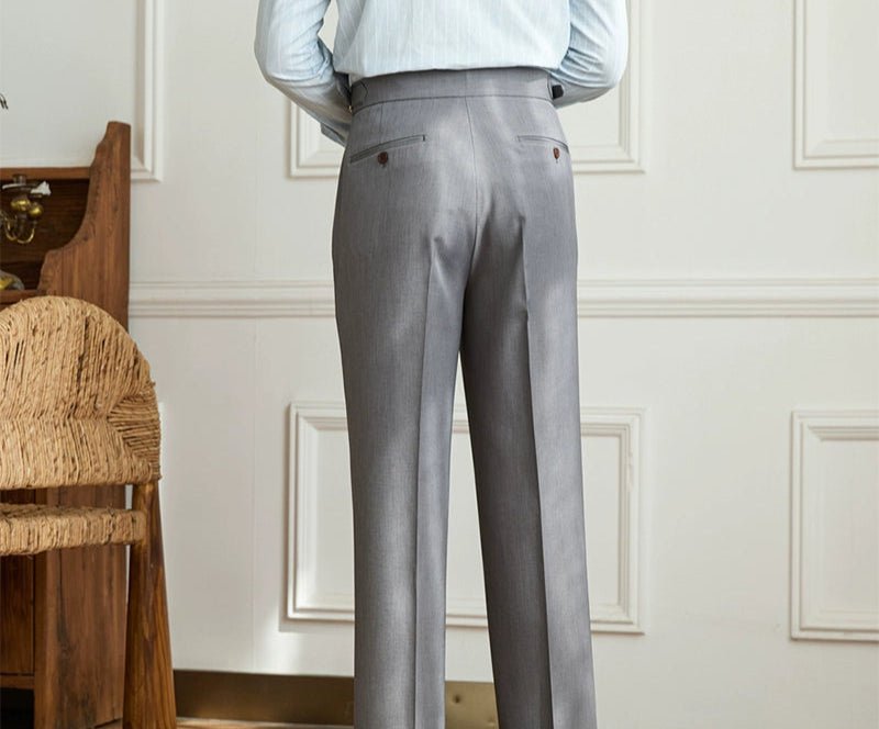 Pantalón Non-ironing wide leg high-waist elegant
