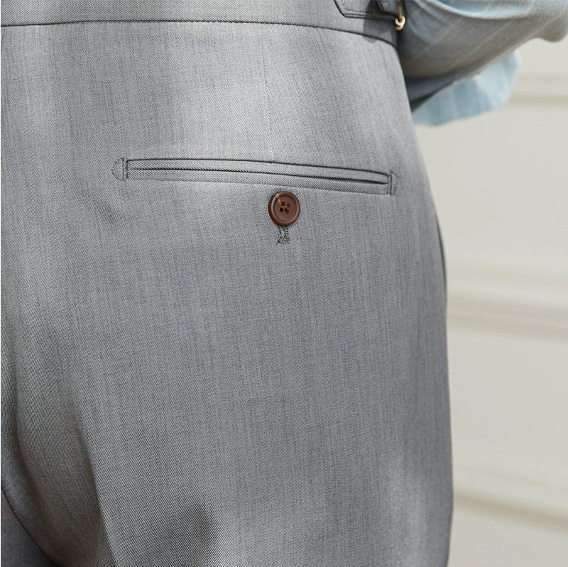 Pantalón Non-ironing wide leg high-waist elegant