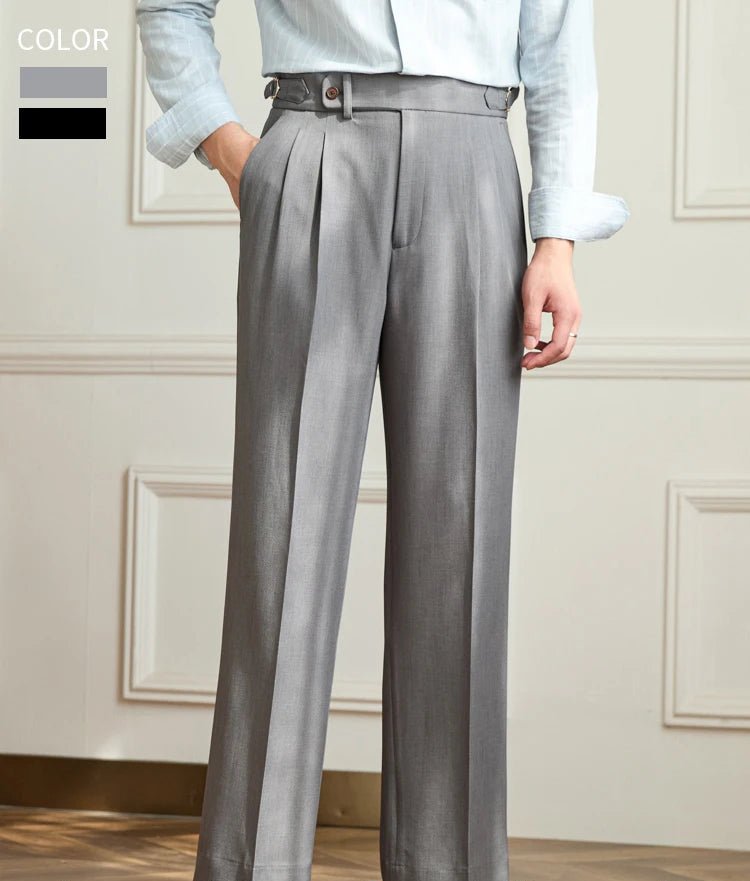 Pantalón Non-ironing wide leg high-waist elegant