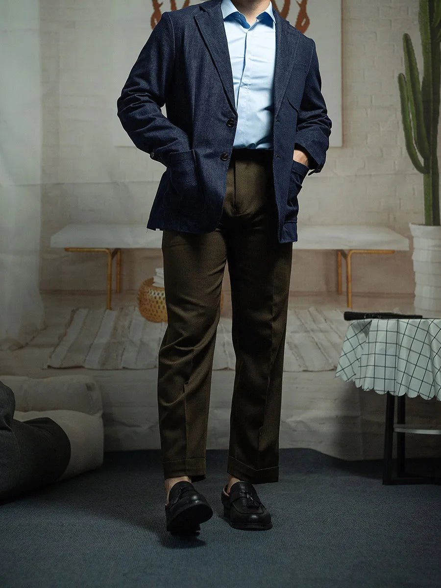 Pantalón Paris button wool versatile