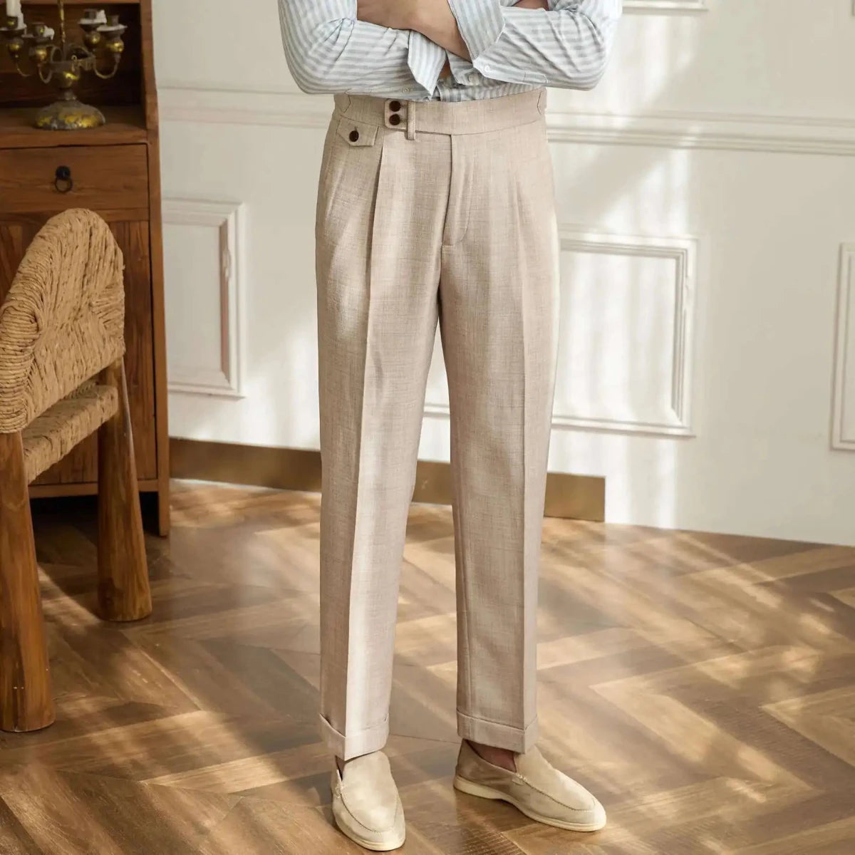 Paris formal high-waist trousers