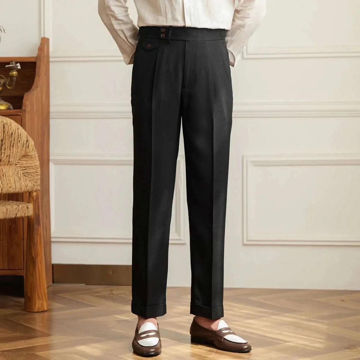Paris formal high-waist trousers