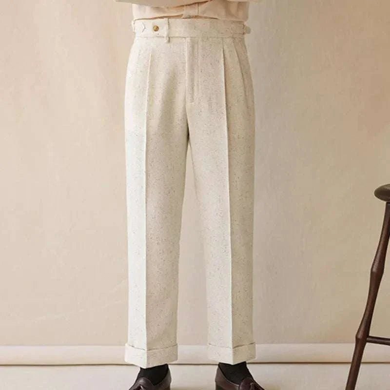 Paris high-waist design trousers