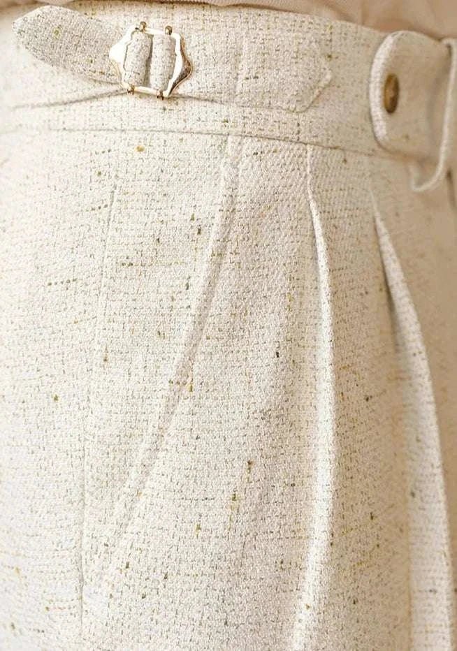 Paris high-waist design trousers