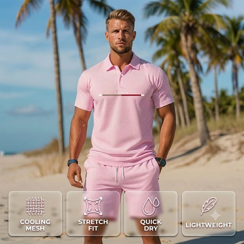 👕 LIMITED-TIME 50% OFF! ✨ para hombre Summer Breathable camisa & shorts Set