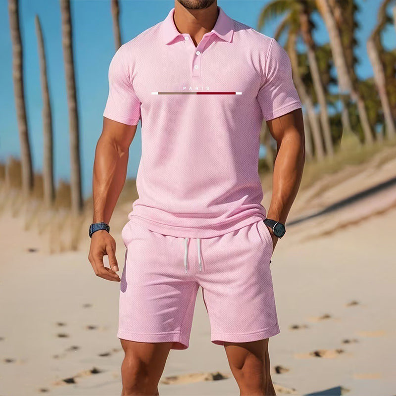 👕 LIMITED-TIME 50% OFF! ✨ para hombre Summer Breathable camisa & shorts Set