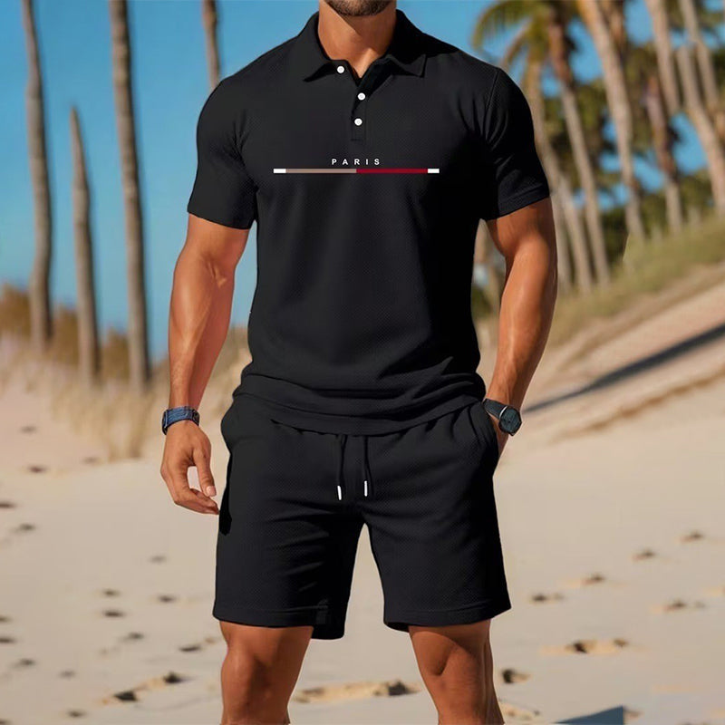 👕 LIMITED-TIME 50% OFF! ✨ para hombre Summer Breathable camisa & shorts Set