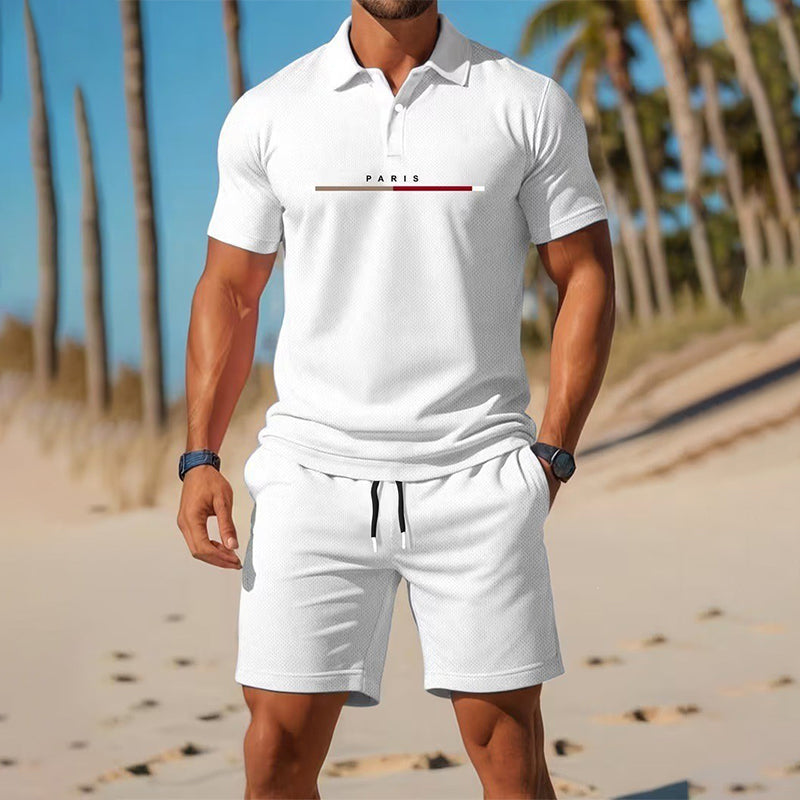 👕 LIMITED-TIME 50% OFF! ✨ para hombre Summer Breathable camisa & shorts Set