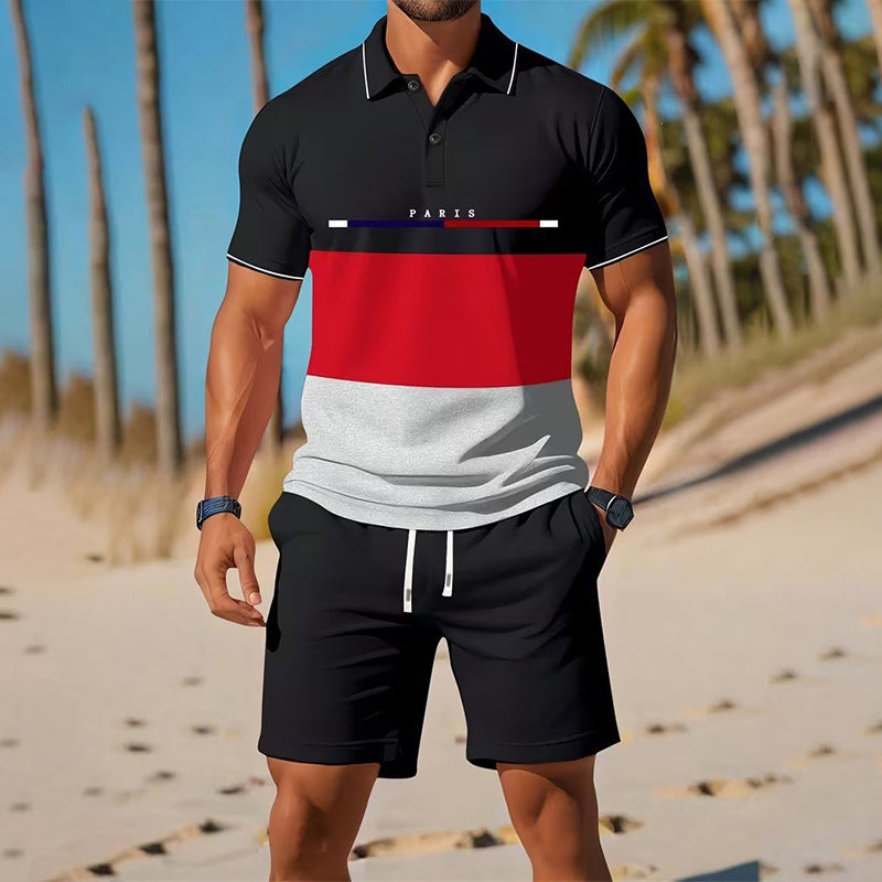 👕 LIMITED-TIME 50% OFF! ✨ para hombre Summer Breathable camisa & shorts Set