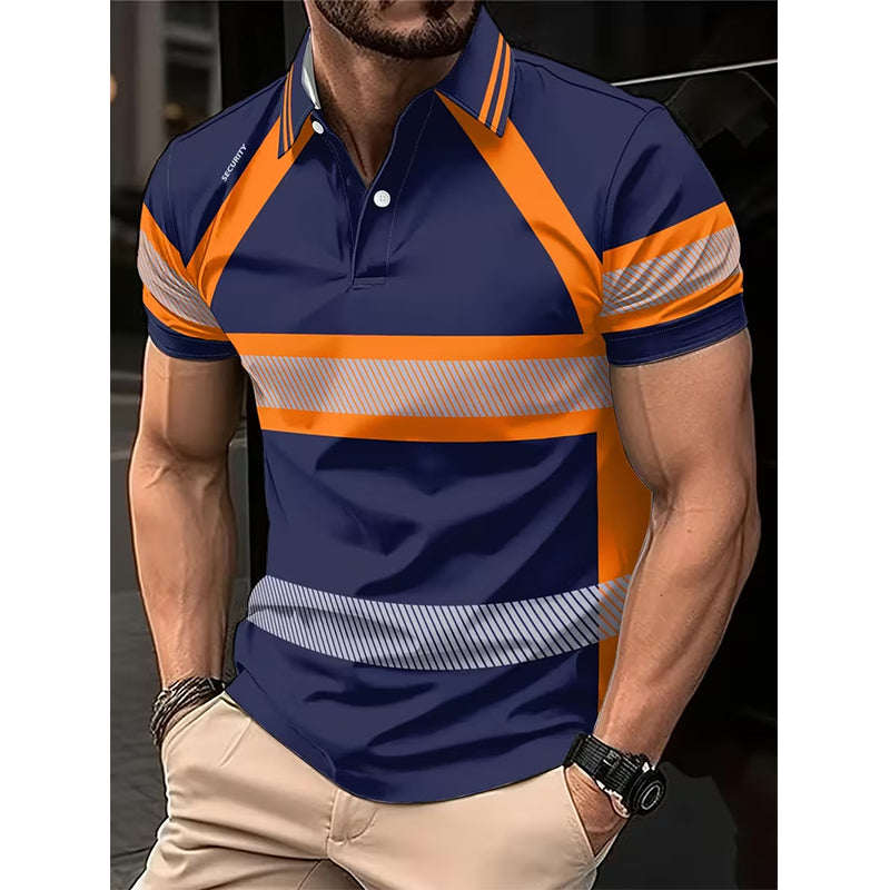 para hombre High Visibility Reflective de manga corta camisa
