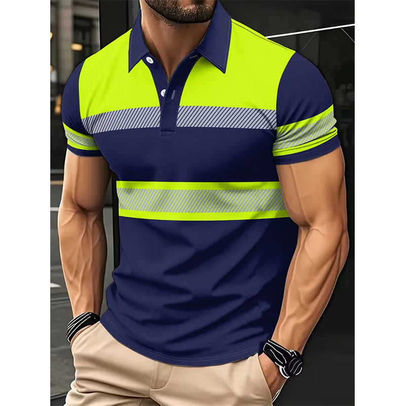 para hombre High Visibility Reflective de manga corta camisa