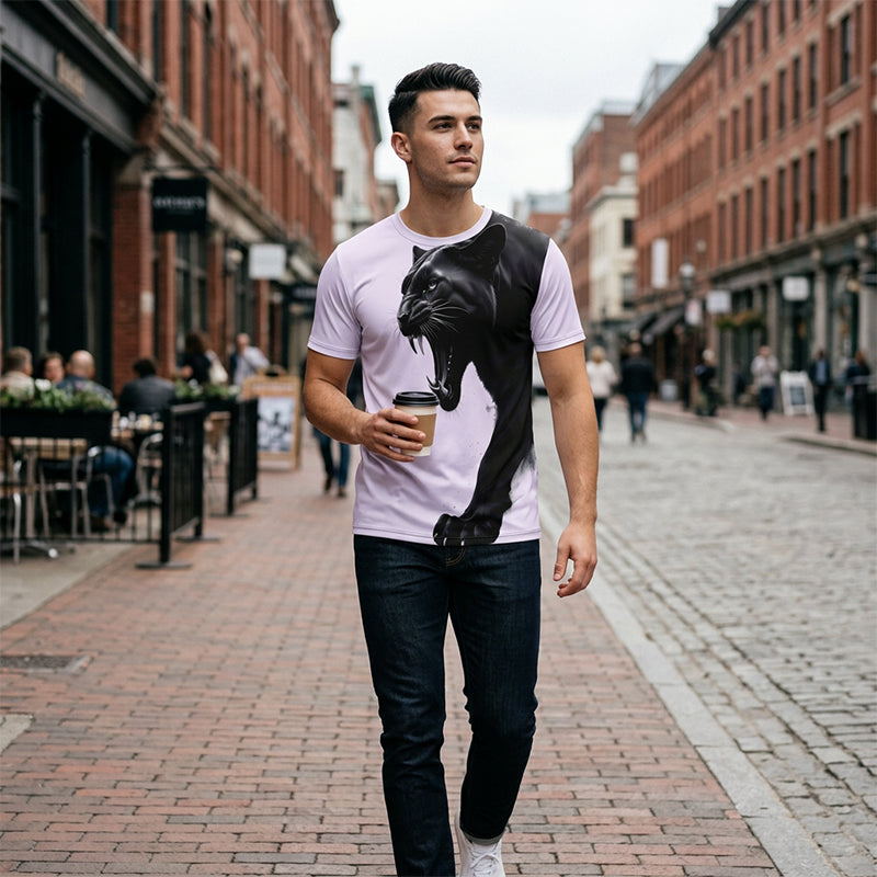 para hombre Breathable Graphic estampado camiseta