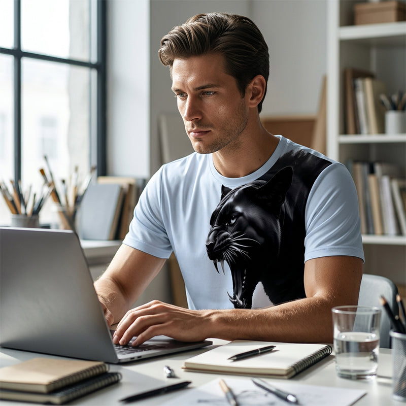 para hombre Breathable Graphic estampado camiseta