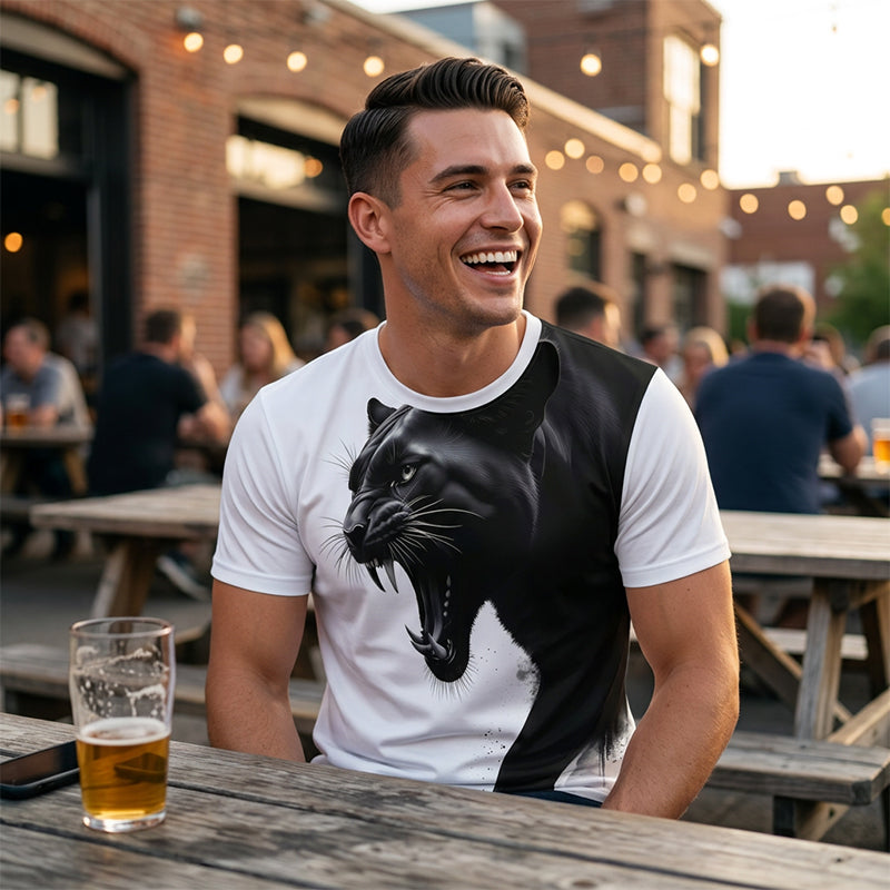 para hombre Breathable Graphic estampado camiseta