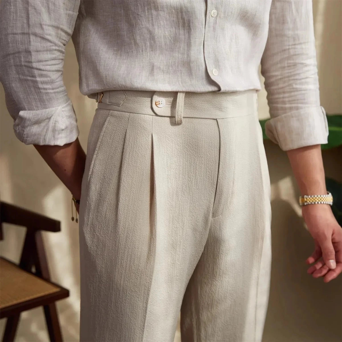 Pantalón Straight fit suit elegant