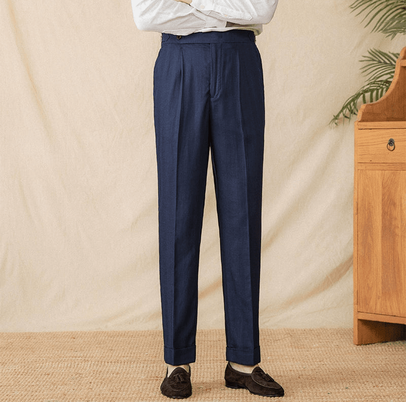 Summer straight fit elegant trousers
