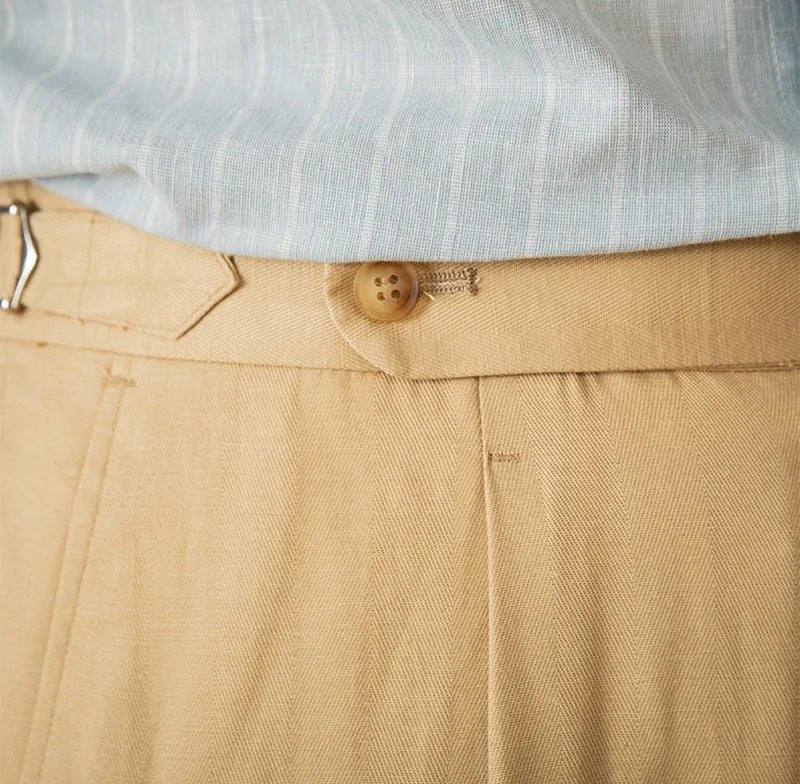 Summer straight fit elegant trousers