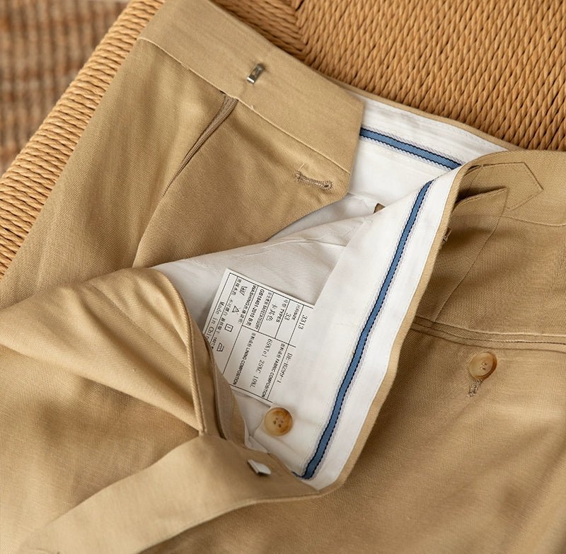 Summer straight fit elegant trousers