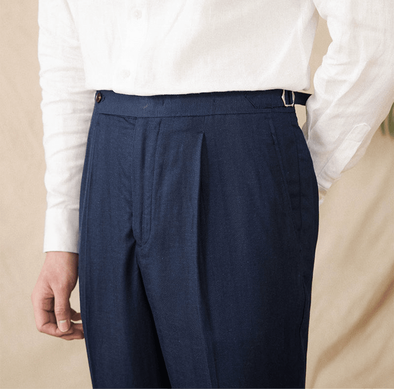 Summer straight fit elegant trousers