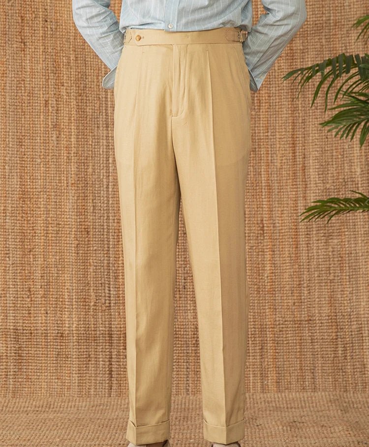 Summer straight fit elegant trousers