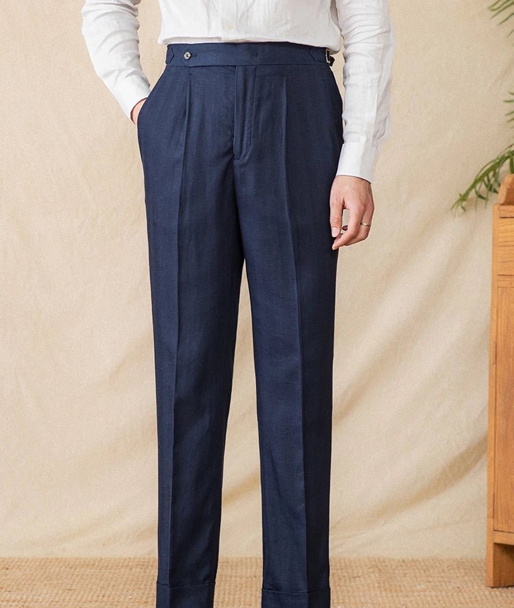 Summer straight fit elegant trousers
