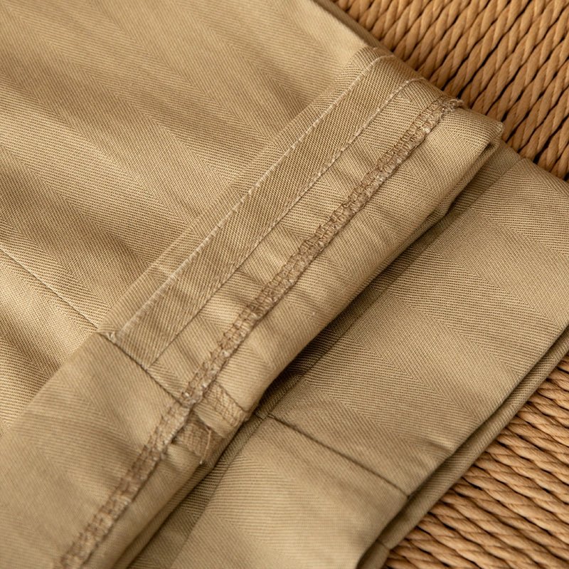 Summer straight fit elegant trousers