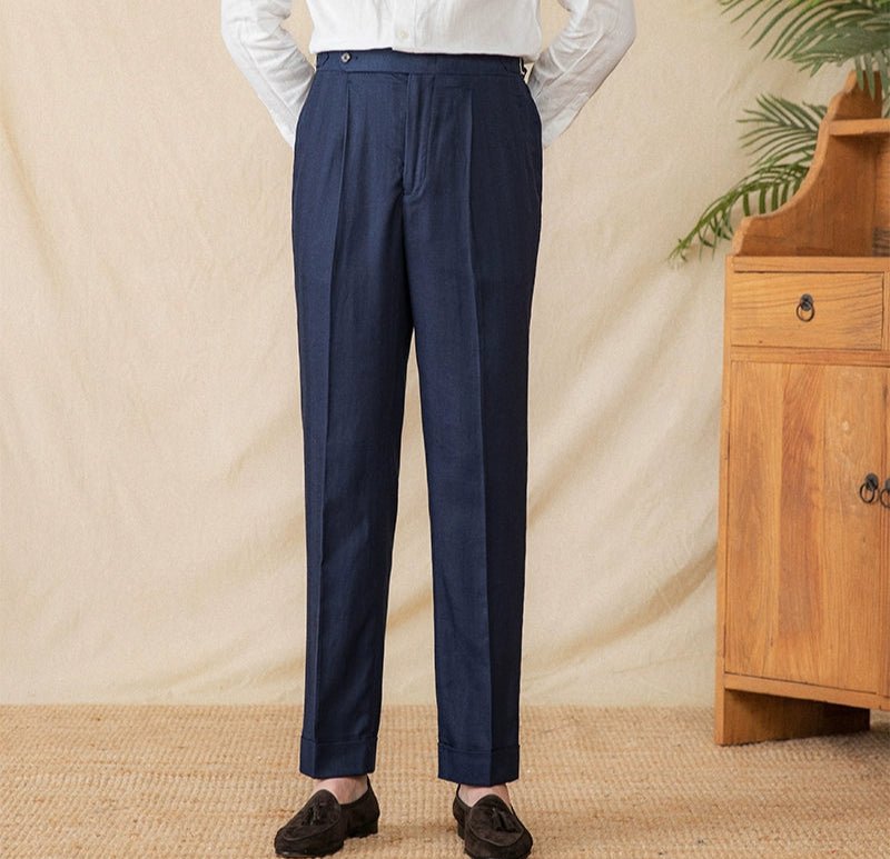 Summer straight fit elegant trousers