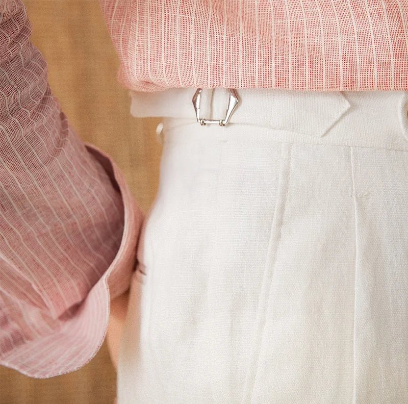 Summer straight fit lightweight trousers