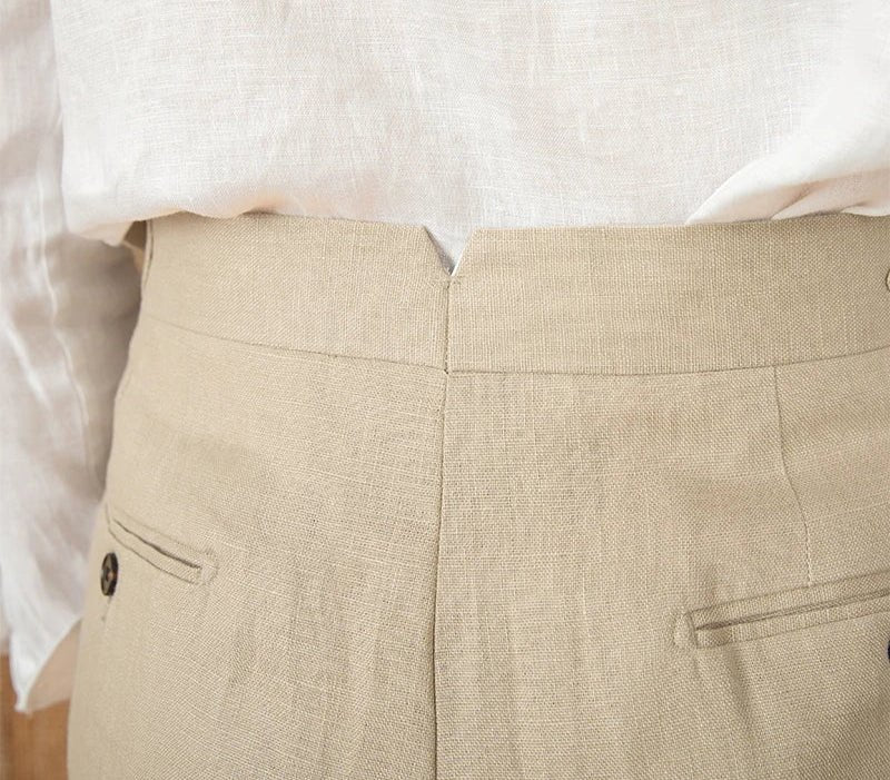 Summer straight fit lightweight trousers