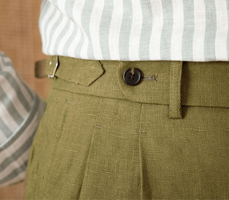 Summer straight fit lightweight trousers