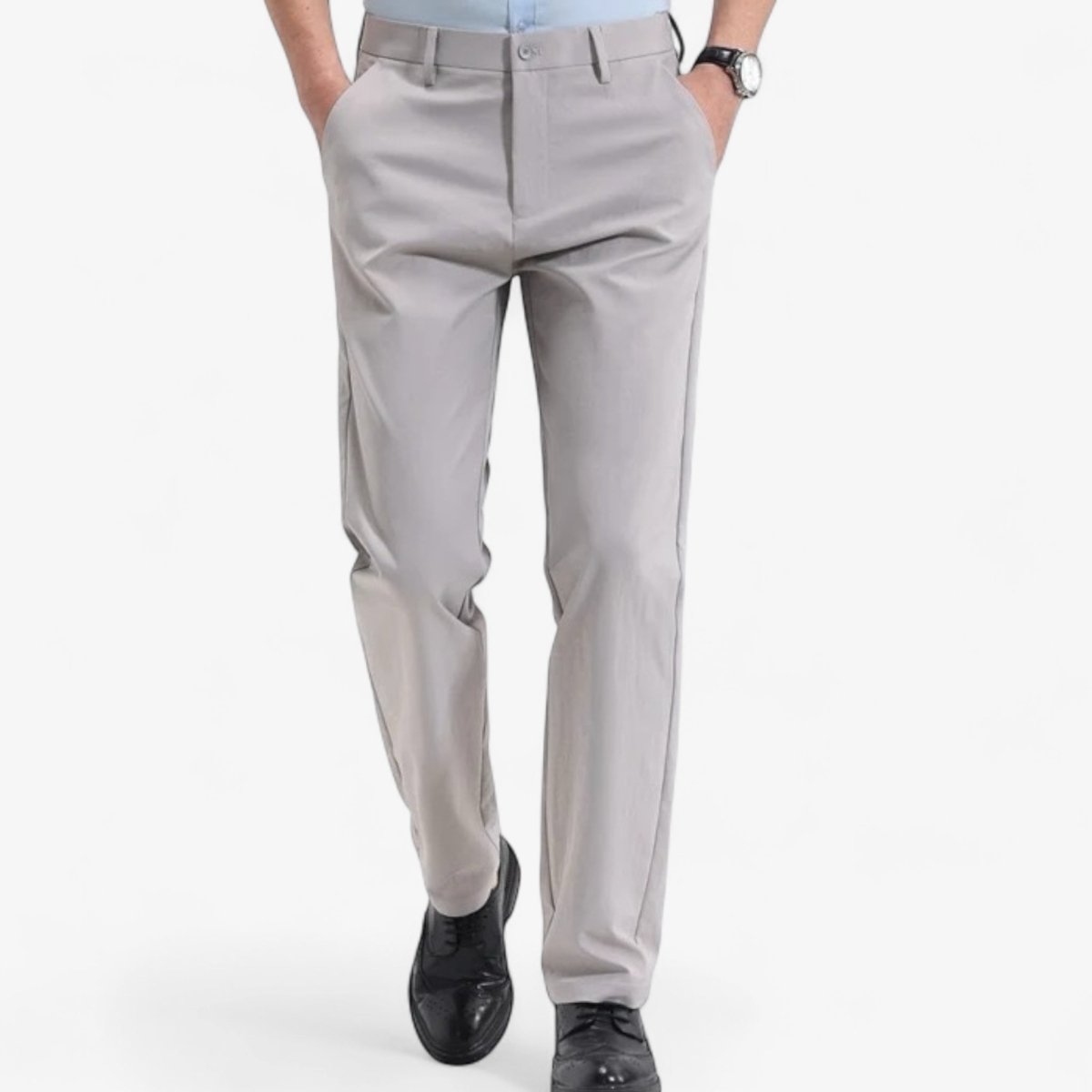 Trousers smart-casual carrot fit