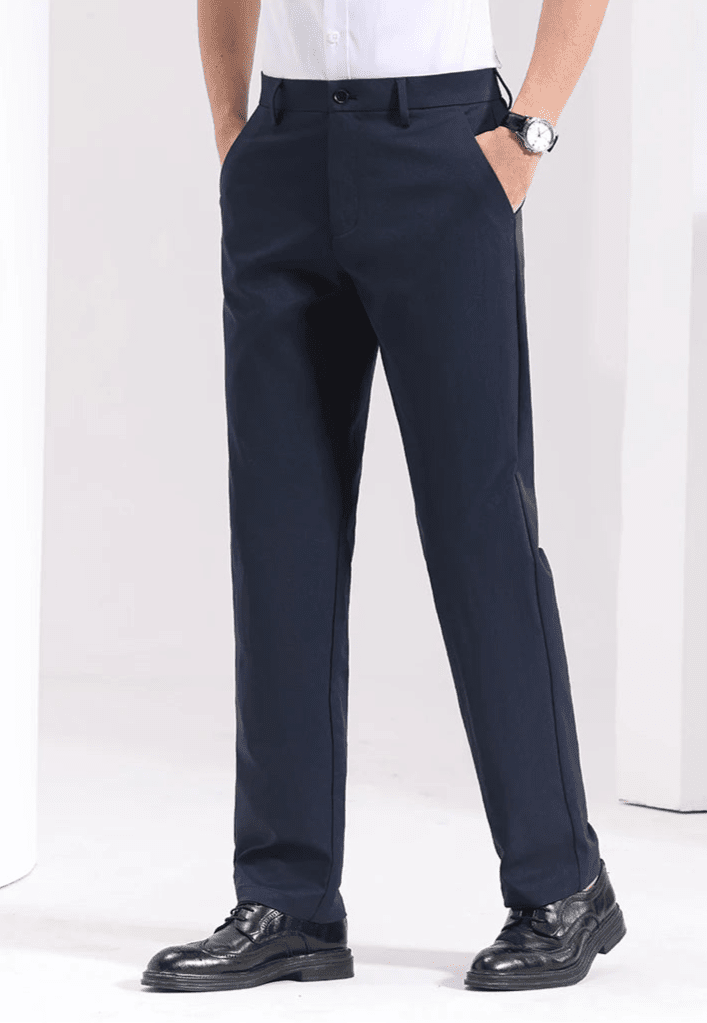 Trousers smart-casual carrot fit