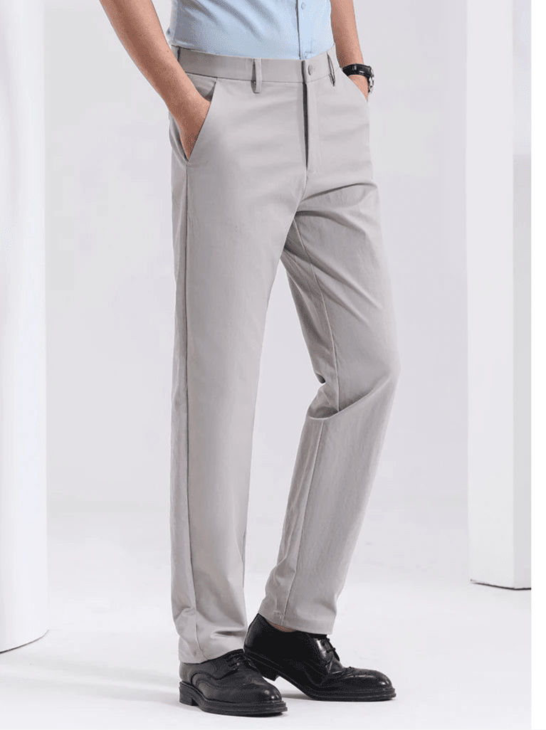 Trousers smart-casual carrot fit