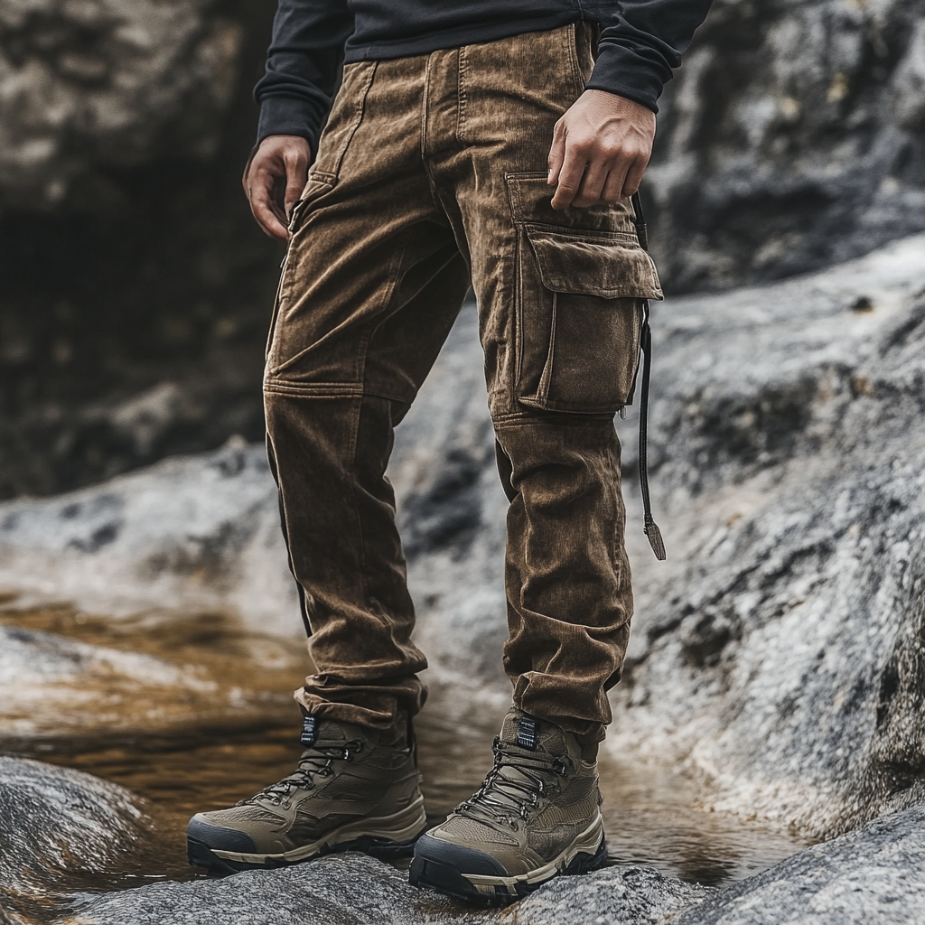 Pantalón terciopelo Tactical Style para exterior para hombre