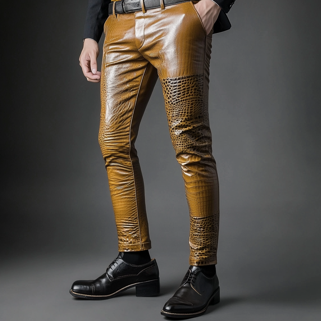 Pantalón Full-grain cuero Trousers