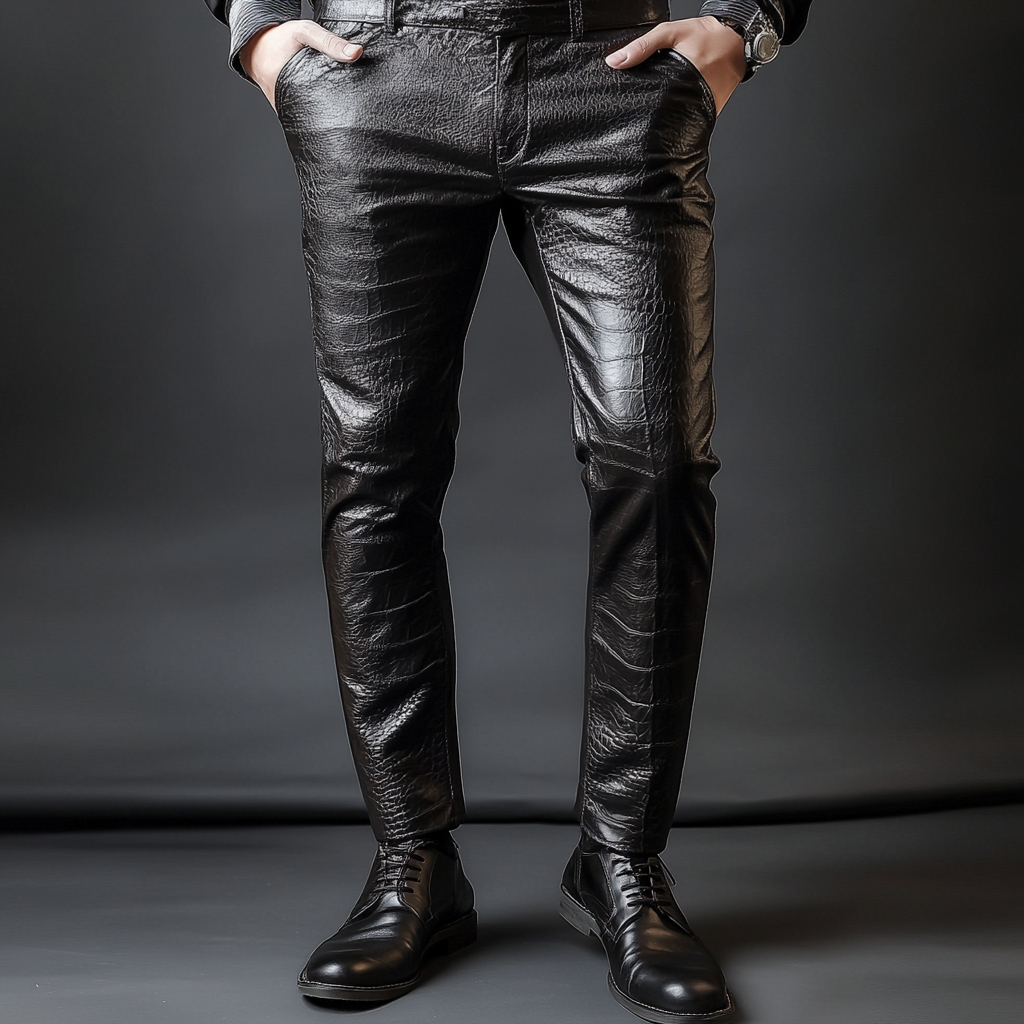 Pantalón Full-grain cuero Trousers