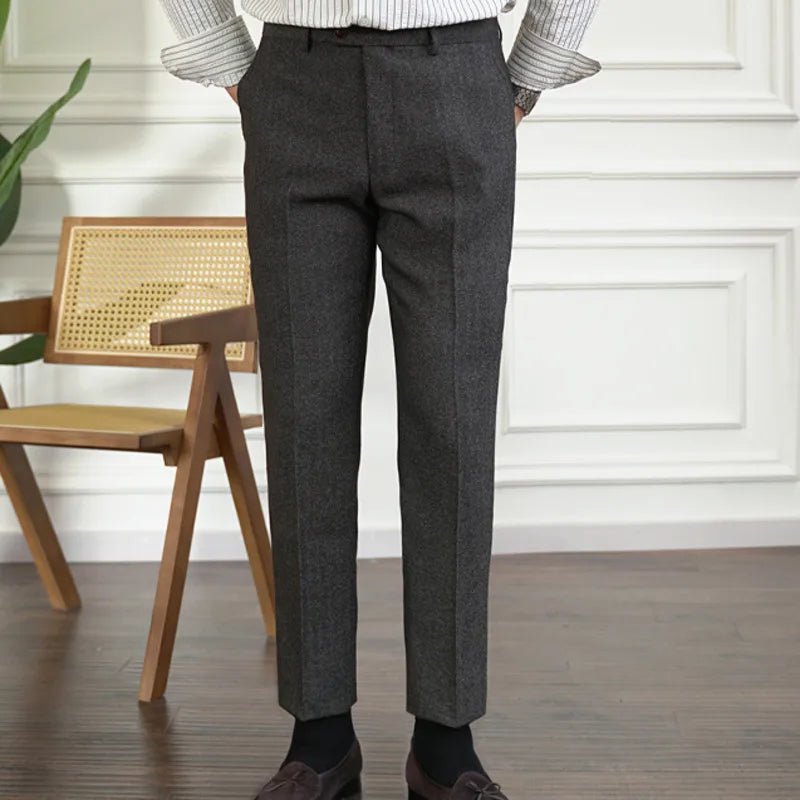 Winter tweed suit trousers