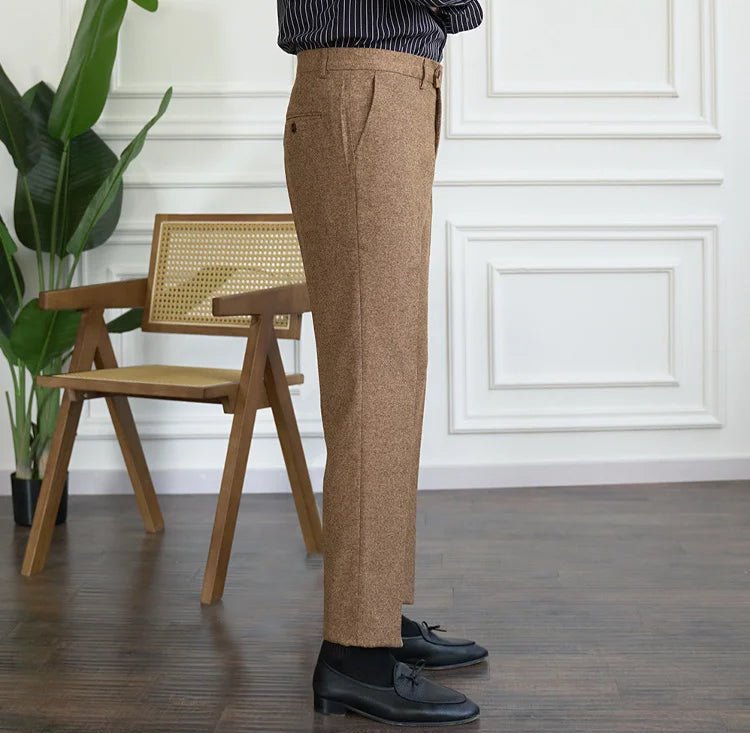 Winter tweed suit trousers
