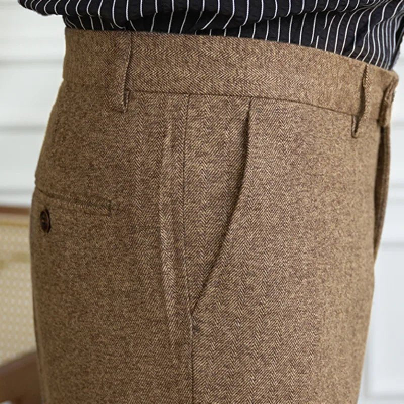 Winter tweed suit trousers