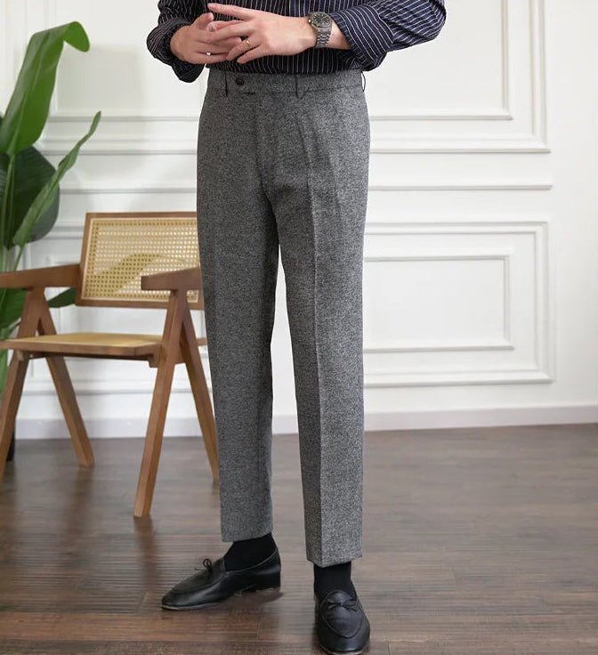 Winter tweed suit trousers