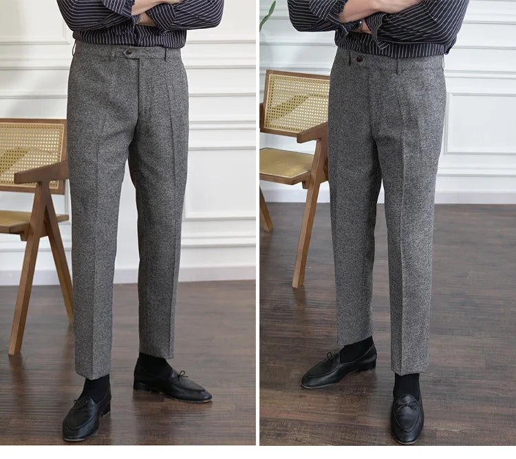 Winter tweed suit trousers