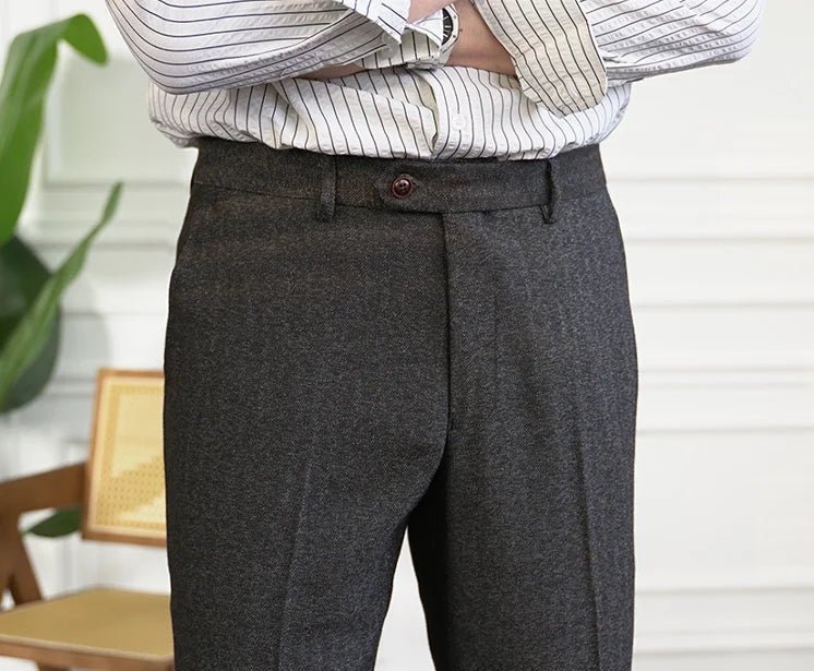 Winter tweed suit trousers