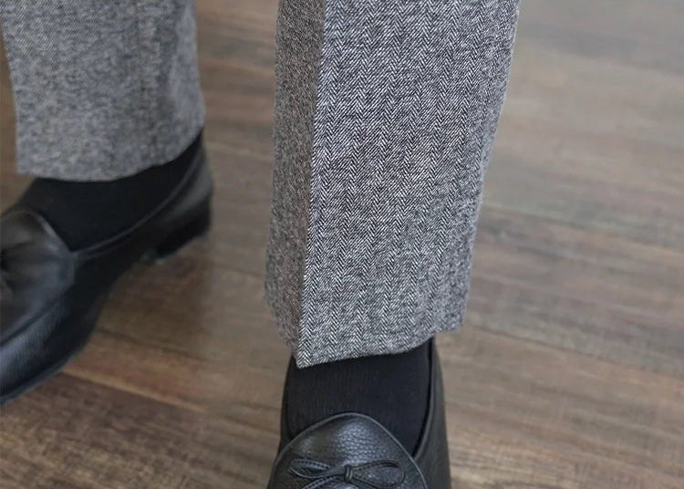 Winter tweed suit trousers