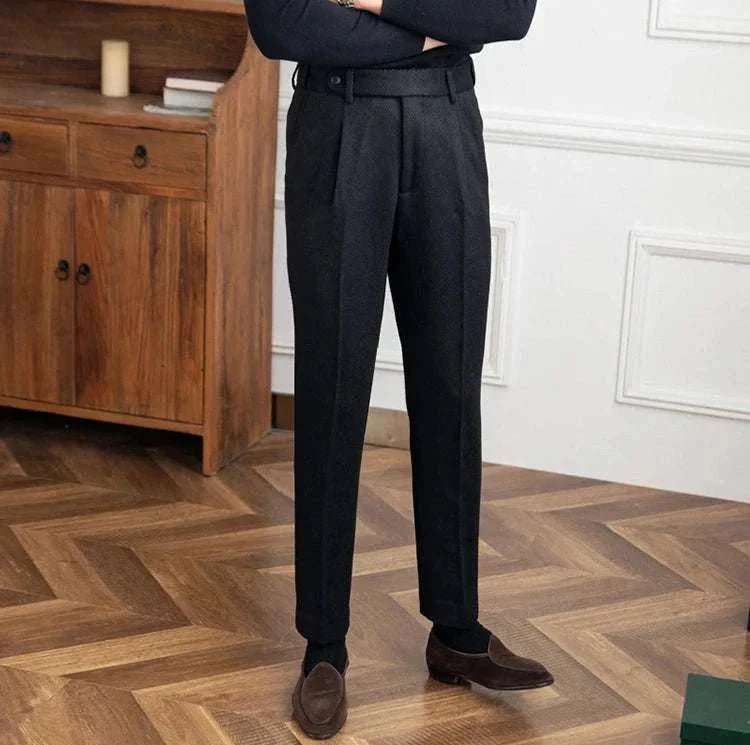 Winter wool italian trousers