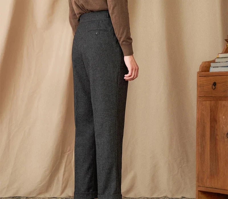 Wool winter italian trousers